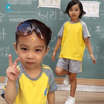  Summer thin long-sleeved trousers kindergarten clothes Shenzhen Dongguan Huizhou Zhongshan short-sleeved shorts class clothes cotton school uniform pants