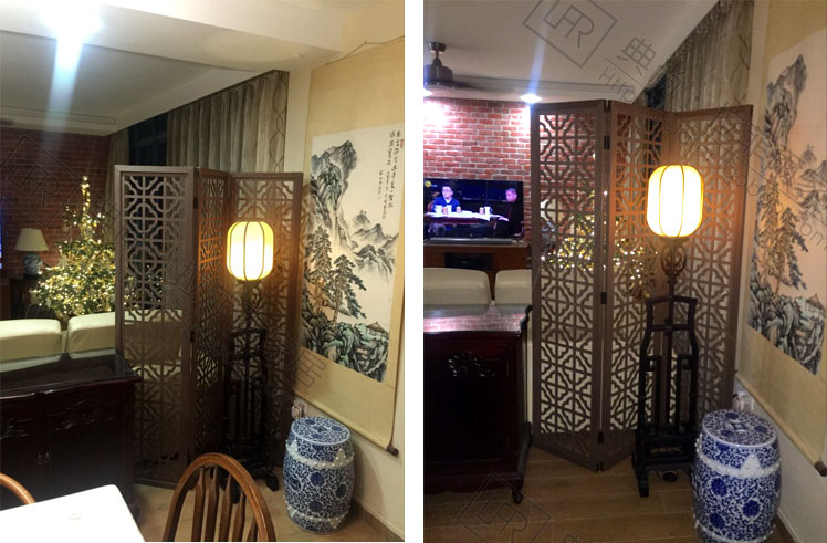 Trung Quốc hiện đại cổ rỗng màn hình phân vùng phòng khách phòng ăn retro gấp màn hình đơn giản bằng gỗ gấp trang trí hiên - Màn hình / Cửa sổ vách ngăn bình phong gỗ
