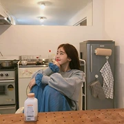 Missyanger áo len bằng gỗ Hàn Quốc dài + bộ đồ len ngắn