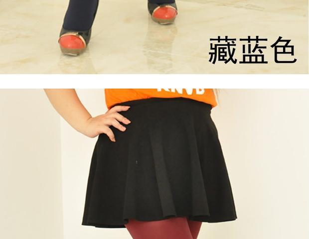 Vớ vớ nữ mùa xuân và mùa thu dày chống móc MM kích thước lớn cộng với vớ chất béo legging nhung màu thịt tất quần nữ sinh