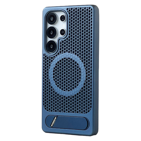 Honeycomb Kickstand Silver Charcoal Light Gray Samsung Phone Case