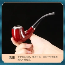 Removable and washable practice dual-use classic curved pipe hot-selling resin direct-selling metal new product pot novice cigarettes