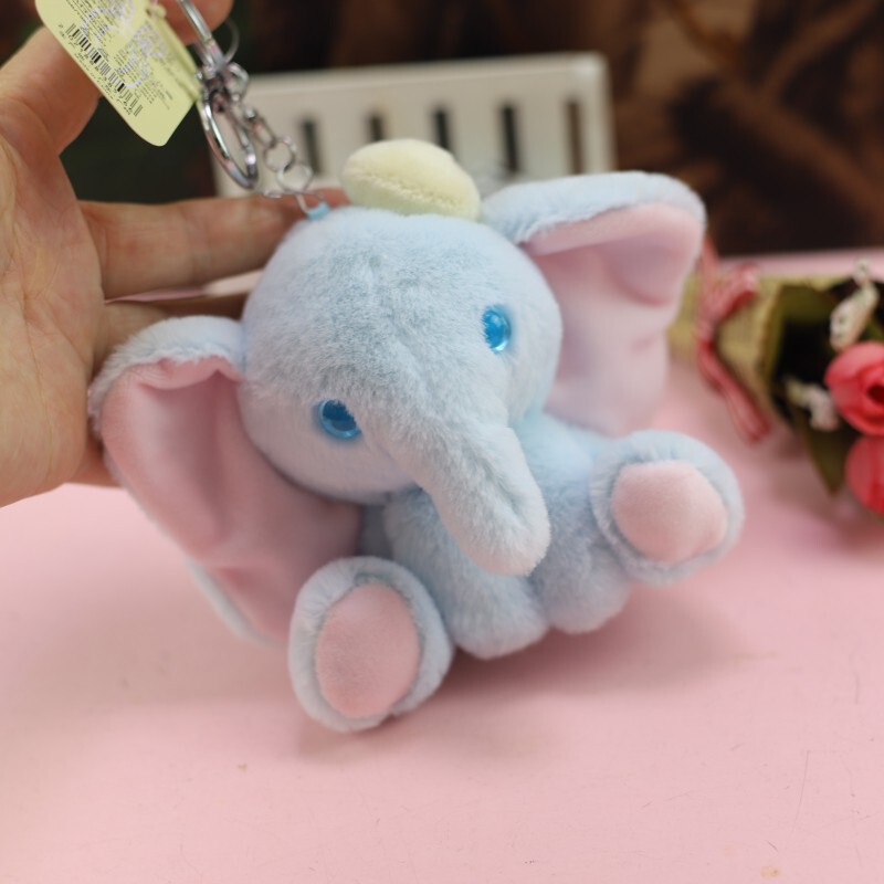 Creative and Cute Scented Elephant Pendant Doll Backpack Cute Little Elephant Car Keychain Couple Bag Pendant