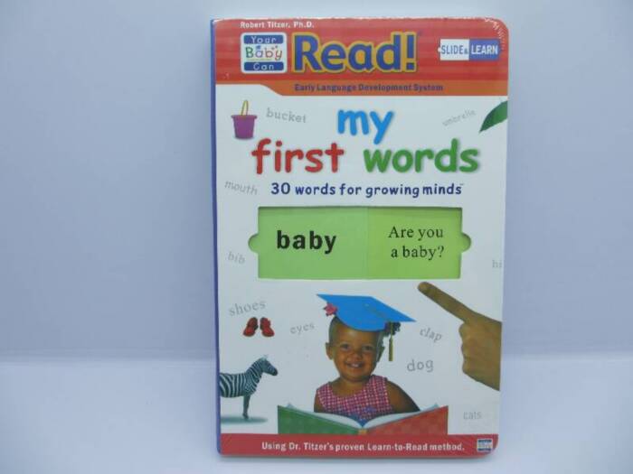 Baby read English your baby caan read early to teach single word card window book