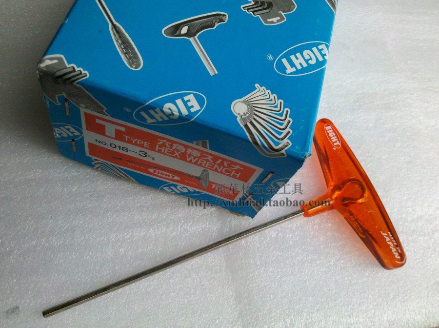 Japanese EIGHT BALLIAGE Type T Type Hexagonal Wrench No 018-2 5mm 3mm