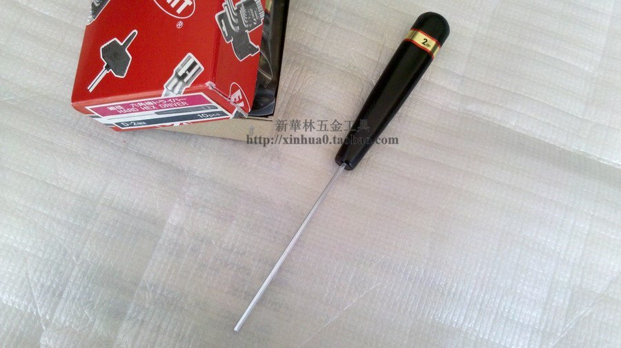 Original Japanese eight-brand EIGHT Baili hand batch 2 0mm flat head inner hexagonal screwdriver D-2mm