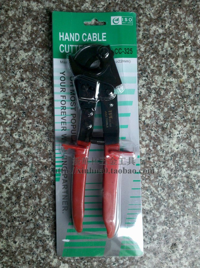Zhengü Taiwan TPT ratchet type cable cut CC-325 cable pliers mechanical cable pliers