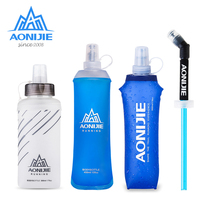 Onijie Sports soft kettle foldable silicone water Cup 250ml 500ml marathon cross country running water bag