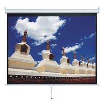 Diamond 100 inch hand pull self-locking projection screen