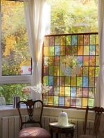 Индивидуальная ретро INS Titani Glass Grid Grid Gard