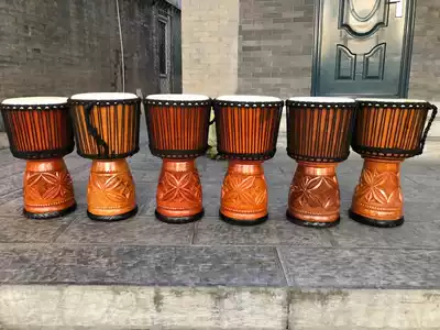 Handmade master tambourine 8 inch 10 inch 12 inch 14 inch full solid wood African tambourine can be rented