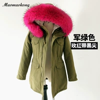 Армейская зеленая роза Ред -черный наконечник волос