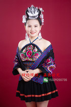 2020 new Guizhou Yunnan Miao ethnic style embroidered blouse performance costume dress female