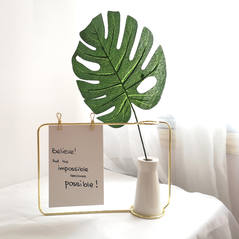 Nordic style simple ins wrought iron ceramic small ornaments vase dried flower arrangement home living room decorations