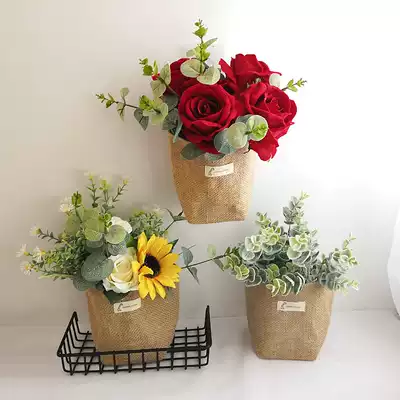 Nordic ins hipster simple modern Vase ornaments living room table fake flower decoration ornaments ornaments ornaments