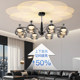 Italian Minimalist Light Luxury Living Room Main Light Full-Spectrum Eye-Protecting Chandelier High-End Hall Light Whole House Package Set