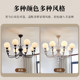 French-Style Crystal Flower Magic Bean Chandelier, Vintage Living Room Cream-Style Retro Simple Modern Main Hall Chandelier, New Model Chandelier