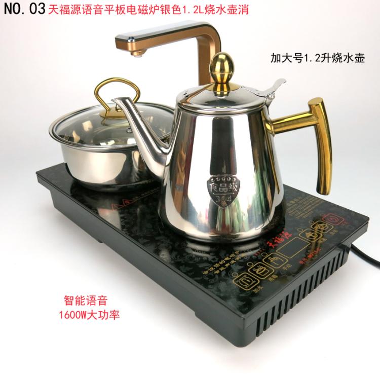 Tianfuyuan có thể nói giọng nói bếp điện từ thông minh tự động bơm ấm đun nước chạm phẳng Ying Yue lò nhanh - ấm đun nước điện bình nấu nước điện