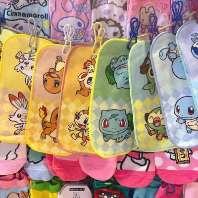 Cute mini towels for export to Japan, Pokemon, Squirtle, Charfire Dragon, pure cotton mini towels, Japanese-style hand towels