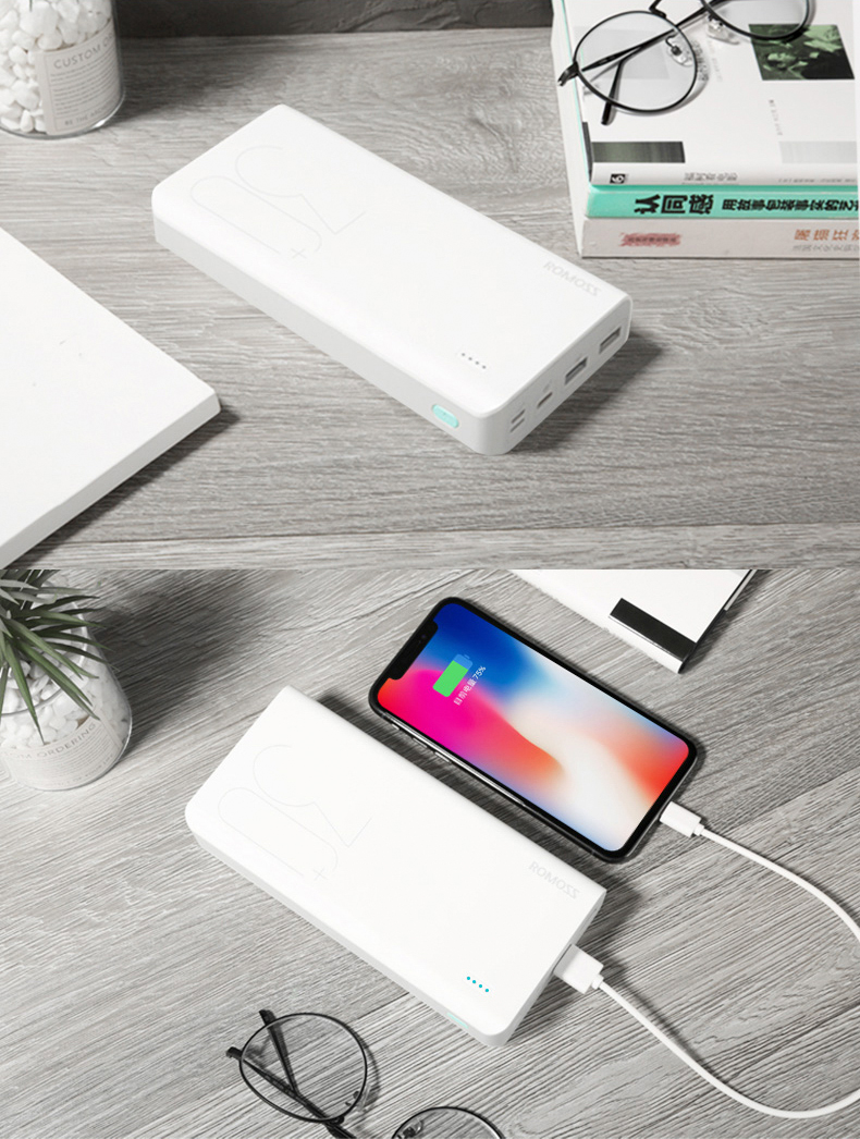 ROMOSS Luoma Shi 30.000 30.000 mA mah hàng loạt nhanh phí hai chiều qc3.0 sạc Po Type-c công thức chung Luoma Shi phí đèn flash điện thoại di động được ủy quyền chính thức hàng đầu - Ngân hàng điện thoại di động cuc sac du phong