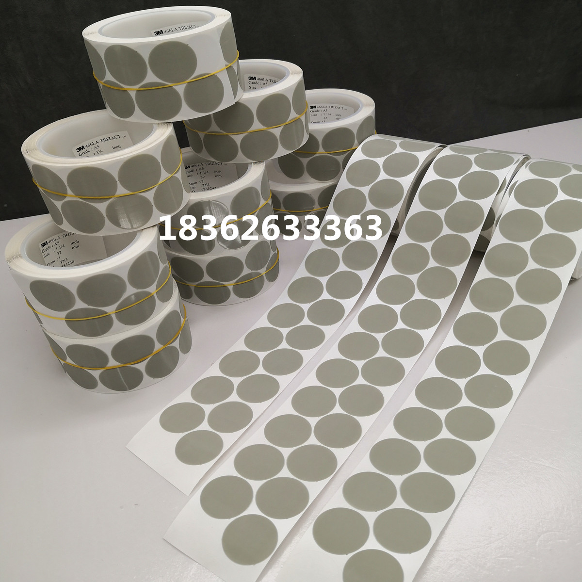 3M466LA a5 Pyramid Sandpaper 3M466LA Adhesive sand disc 3000 mesh sandpaper roll Grinding sand disc roll