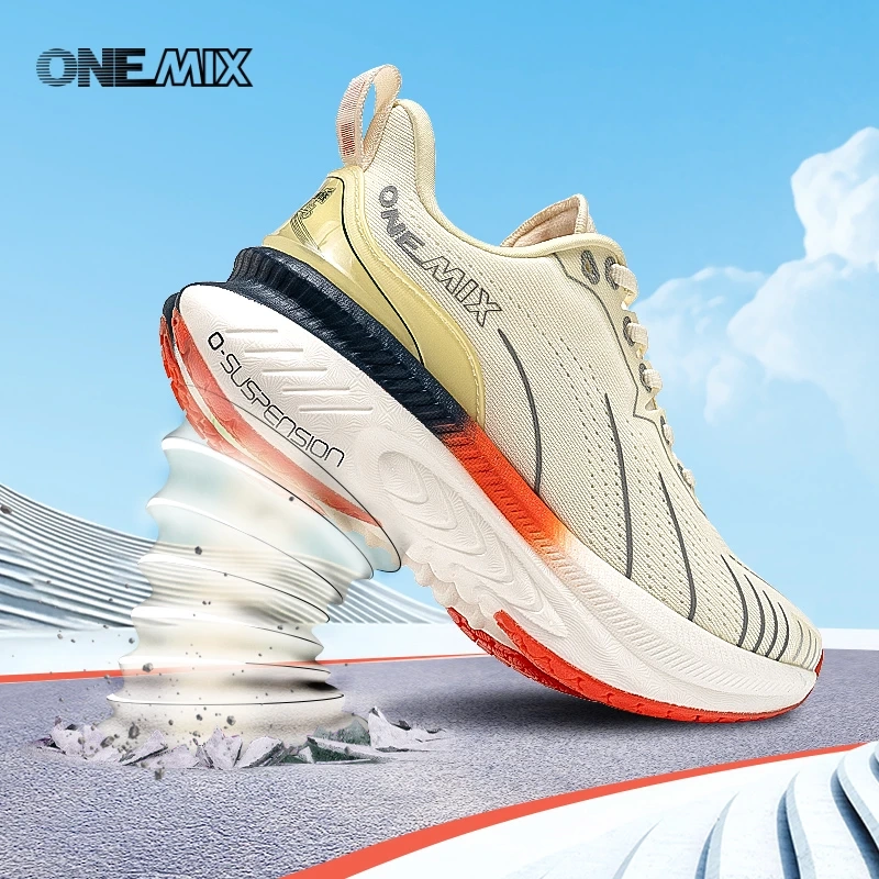 Onemix Wanyi Ou Ruofeng Xiaoyouyou 3.0 Breathable Shock-Absorbing Running Shoes Shock-Absorbing Knee Protection Strong Cushioning Sports Shoes