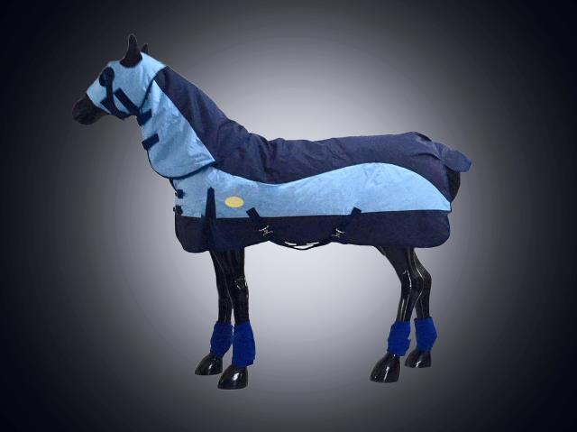 Winter horse clothes autumn and winter models with neck horse clothes head cover 900D waterproof fabric 400g thickened cotton 