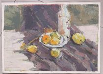 Original gouache painting oil painting decorative painting Still Life color 4 open K painting Chinese Academy of fine art student works Studio fan painting