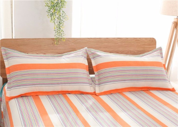 Cotton cũ vải thô cotton đơn giường đôi sọc đơn ký túc xá giường vải lanh chăn ba bộ 1.2 1.5 1.8 ga giường 1m8 x 2m