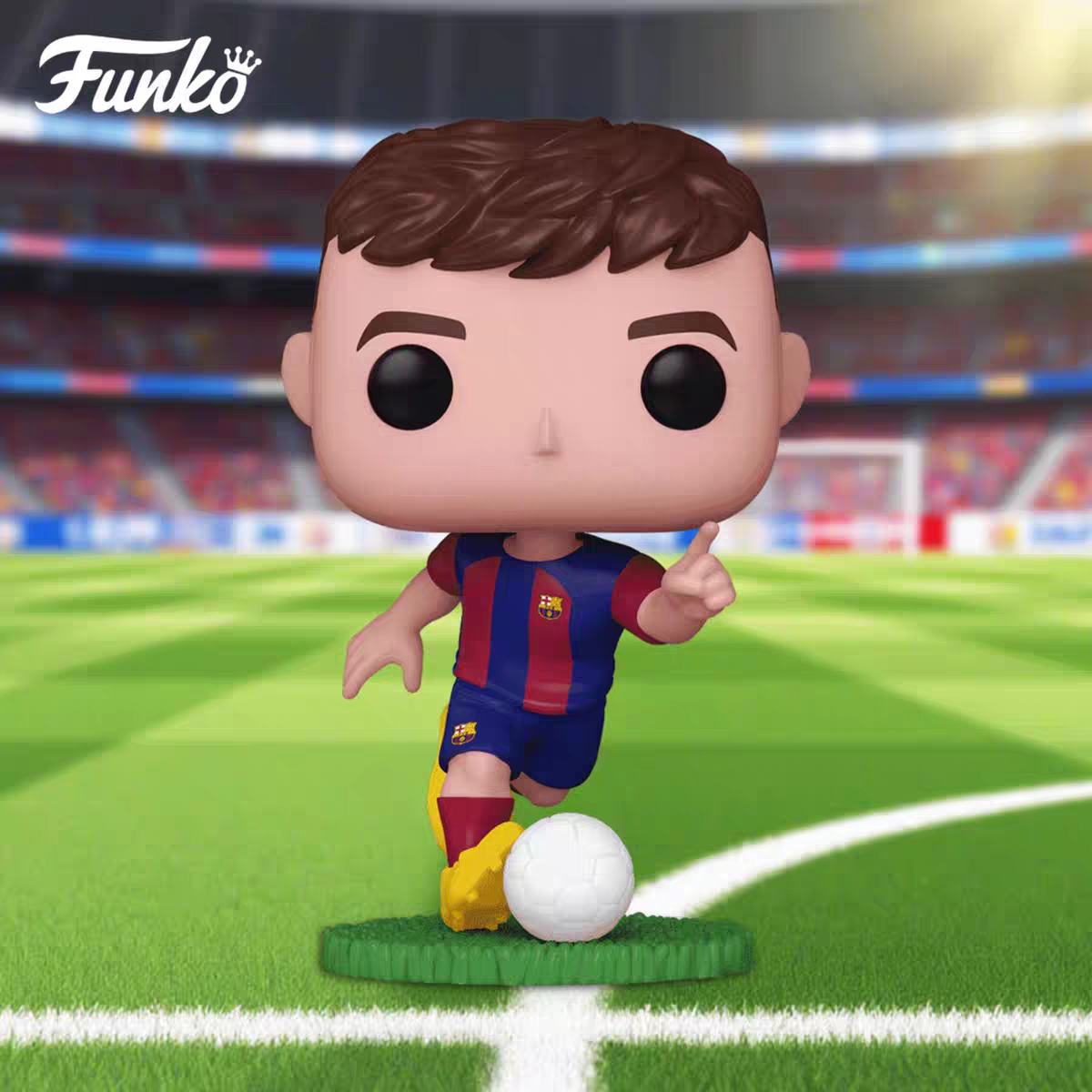 Фигурка Funko Pop Барселона: звезда футбола Ямаль (Yamal), кукла Левандовский, кукла Педри, Гавила, Финья, Финья