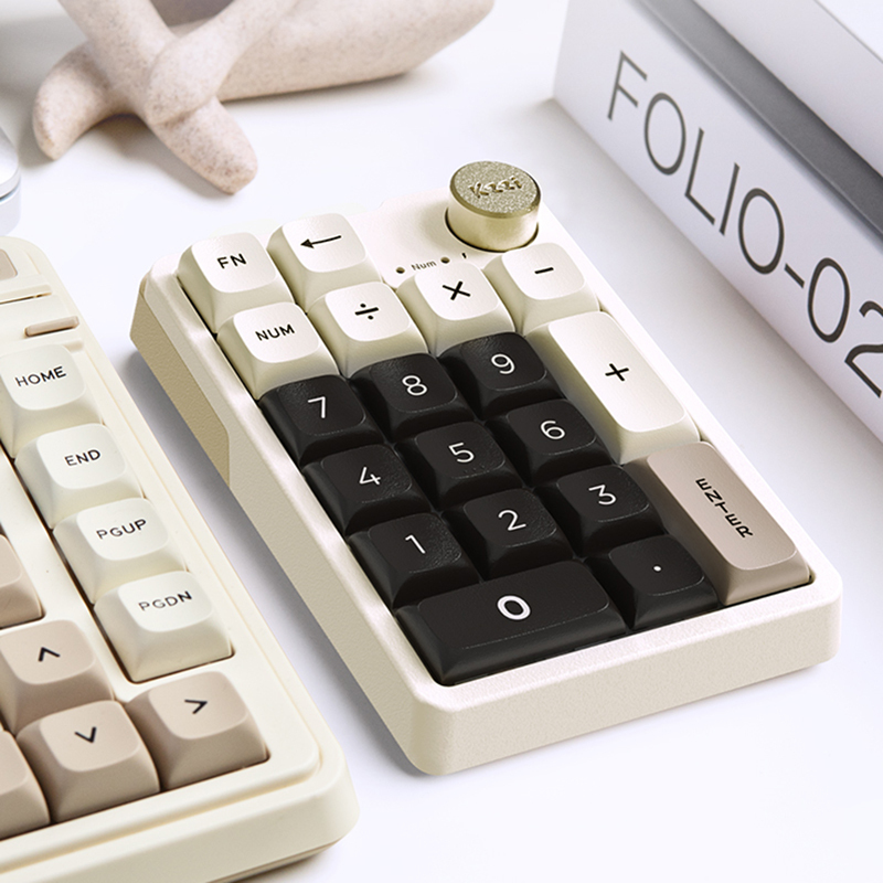 Kezhi K20 Three-Mode Wireless Bluetooth Numeric Keypad with Hot-Swappable Keycaps Gasekt Tablet Mechanical Keyboard