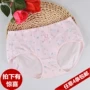 Puli Shi đồ lót nữ đích thực cotton đóng hộp Modal mid-eo góc phẳng thoáng khí rộng size 20165 quần xì con voi