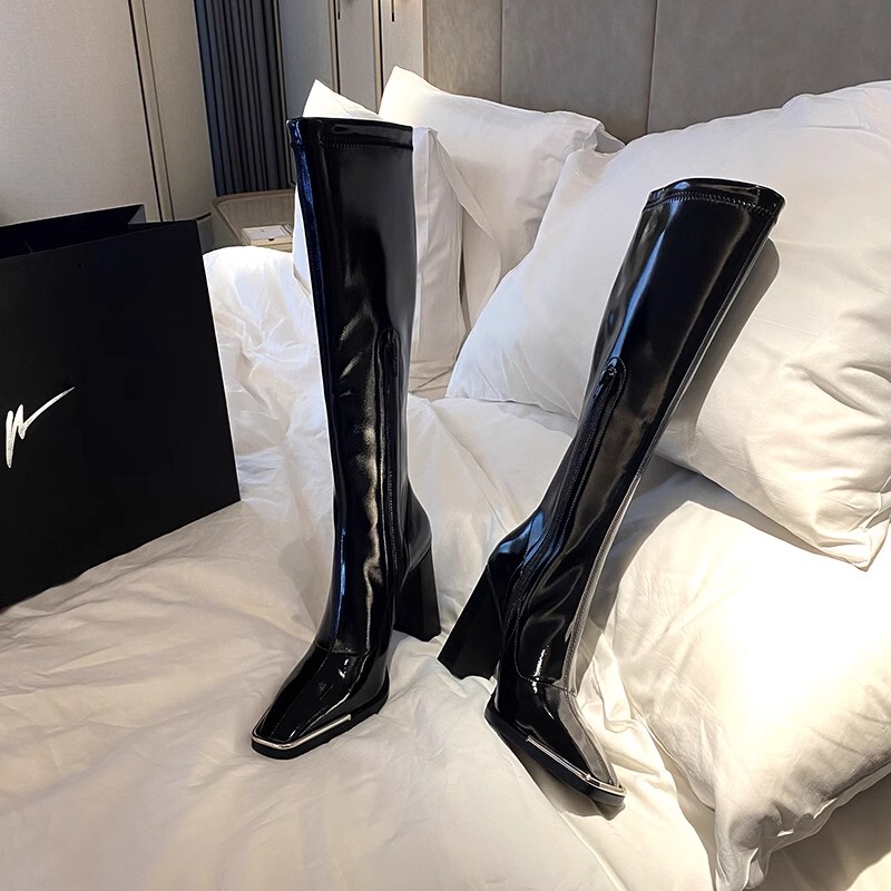 Kendall Boots for Women That Make Legs Look Longer, 2026 Autumn and Winter Chunky Heel Slim Boots, Riding Boots, High-Heeled Long Leather Boots for Petite Women Kendall Boots for Women That Make Legs Look Longer, 2026 Autumn and Winter Chunky Heel Slim Boots, Riding Boots, High-Heeled Long Leather Boots for Petite Women