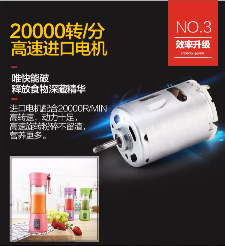 máy sinh tố Máy ép trái cây cầm tay đa năng máy trộn mini sạc tay cốc cốc nước trái cây nhỏ năng lượng nhà - Máy ép trái cây máy ép chậm savtm je35