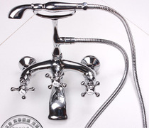 Classical Guido bathtub full copper hanging wall style new ancient phone type hot and cold tap shower faucet