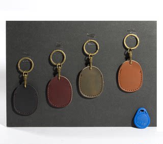 Cowhide sensor retro mini access card holder