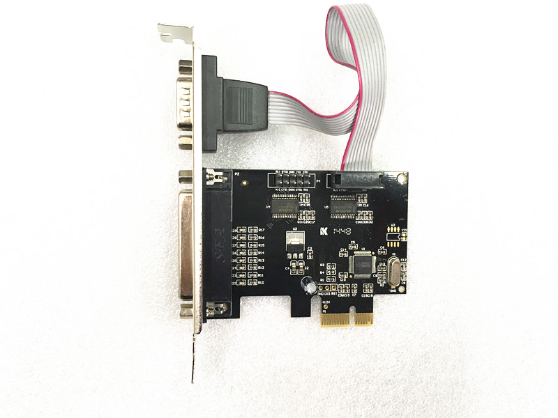 Abadia Abadia PCI-E serial port parallel port combination expansion card a string of RS232WCH 382