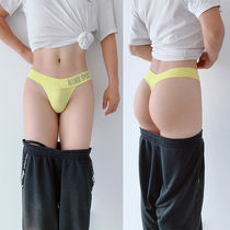 Unisex underwear sexy seamless sexy seamless sports letter deep V wide waist low waist share the same underwear