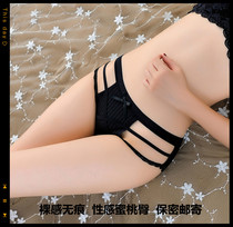 Low-waist panties womens summer antibacterial sexy charming ultra-thin breathable pure color temptation lace Korean student Xianshao