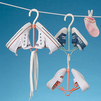 Japan imported inomata drying shoe rack rack sneakers sneakers drying adhesive hook plastic shoes clothes hanger