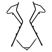 Передний бампер с черной углеродистой сталью