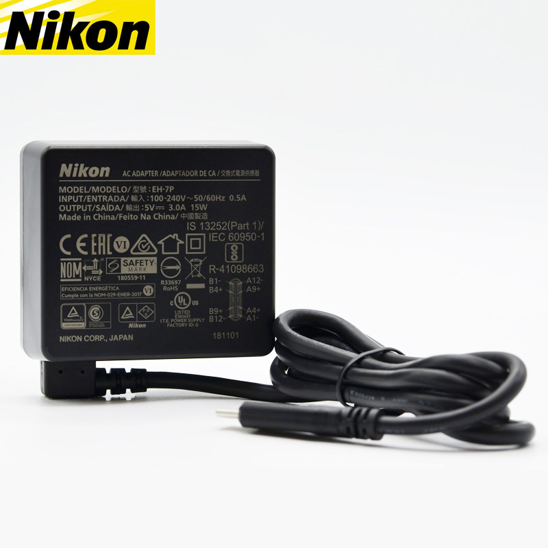 Nikon Z62 Z5 Z5 Z6 Z6 II ZFC Z9 Z30 original Type-C straight charge EH-7P rechargeable power adapter EH-7P 