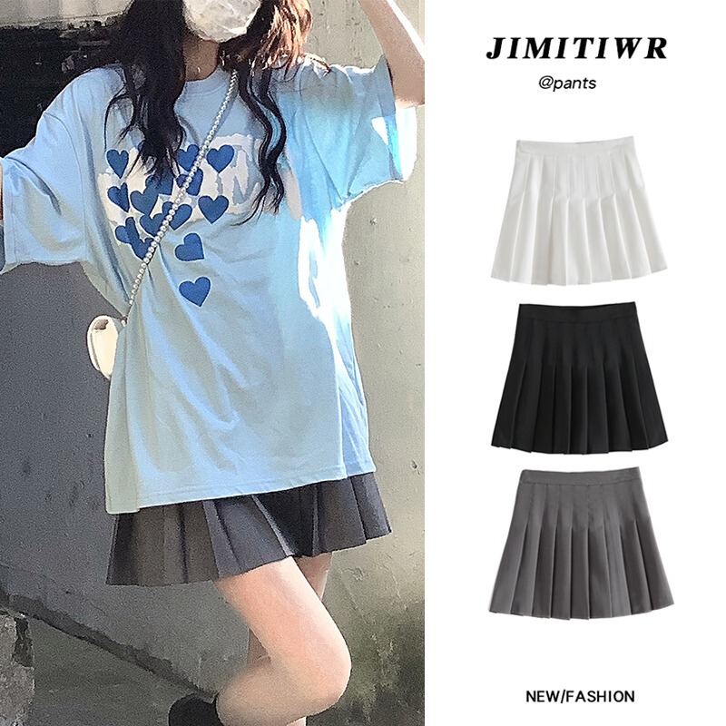 Gray Pleated Skirt, Jk Pleated Skirt, Super Popular Culottes, A-Line Short Skirt, High-Waisted Petite Uniform Skirt, Pleated Skirt Gray Pleated Skirt, Jk Pleated Skirt, Super Popular Culottes, A-Line Short Skirt, High-Waisted Petite Uniform Skirt, Pleated Skirt