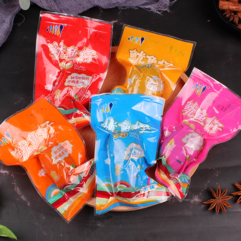 Jingxu spicy and original barbecue headshot with seed squid full of seeds fresh net red snack ready-to-eat small package cuttlefish