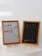 Jewelry display stand solid wood photo frame wall-mounted earring storage stand earring earrings necklace jewelry household display board