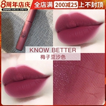 Korea 3ce lipstick fog Velvet Lip Glaze plum color orange red tomato pumpkin brick red matte cloud lip glaze