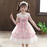 Летний детский наряд маленькой принцессы, оригинальное платье, стиль Лолита, коллекция 2021