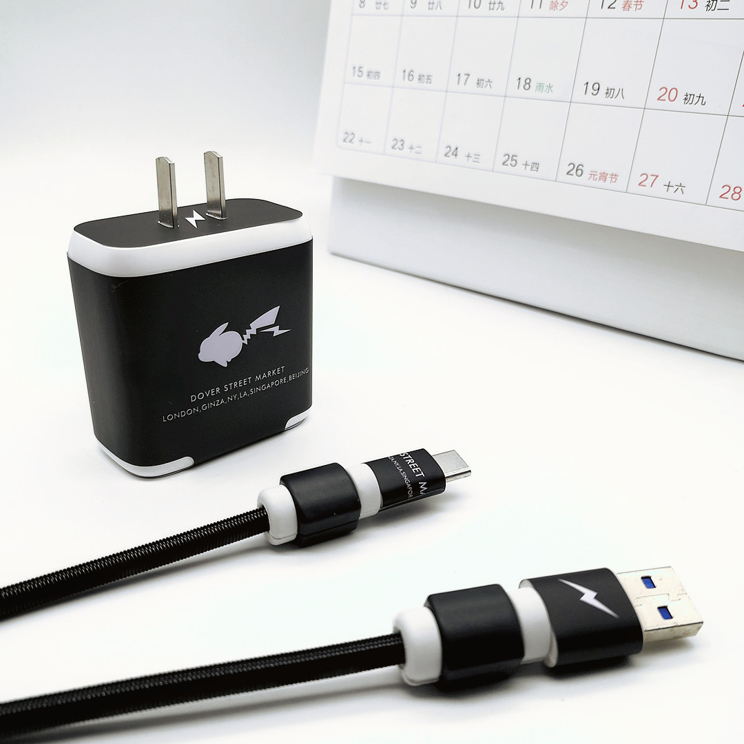 Adapted OPPO Reno5 4 pro phone data line protective sleeve charger sticker 65w headphones winding rope-Taobao