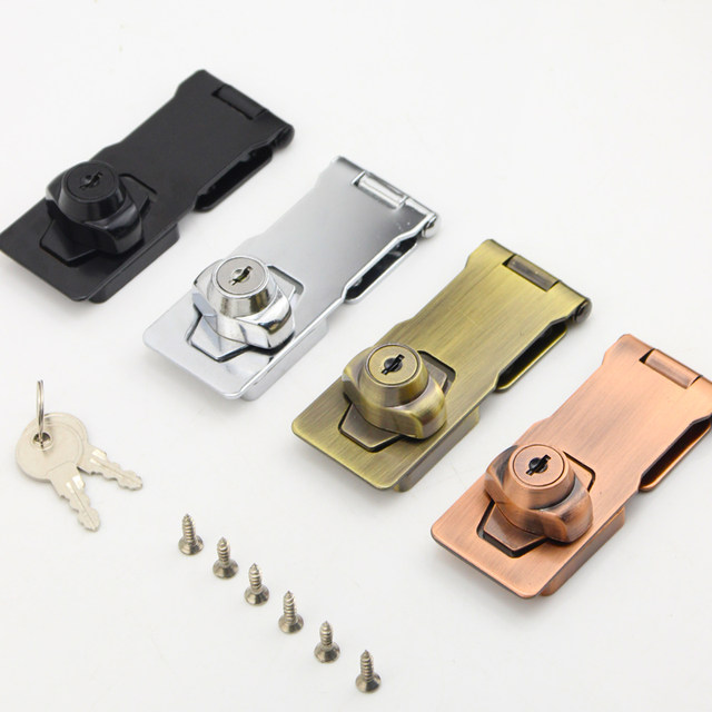 Lock hasp drawer lock desk double cabinet door lock wardrobe lock ເຮືອນ lock ຍີ່ຫໍ້ zinc alloy door pin lock