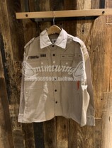 35% off Mimi Hong Kong izzue 22 spring and summer womens embroidered letters military style long-sleeved shirt 8108